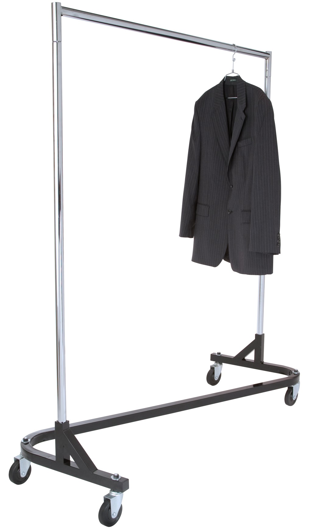 Black Base Z RackHeavy Duty Commercial Rolling Rack Z Rolling Racks