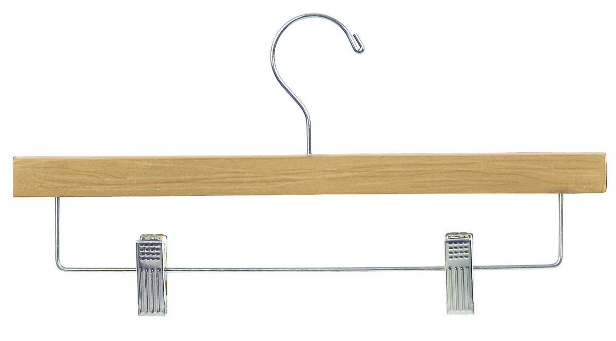 Natural Wood Skirt/Pant Hanger 14" Natural Wooden Skirt Pant Hanger 14" Retail Depot Canada