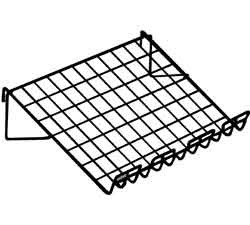 Black Gridwall Sloped Shelf 14"x22"