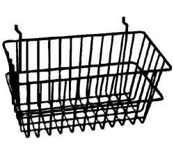 Gridwall/Slatwall/Slatgrid Wire Basket 12"x6"x6"