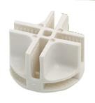 White Grid Square Connector White Grid Square Connector