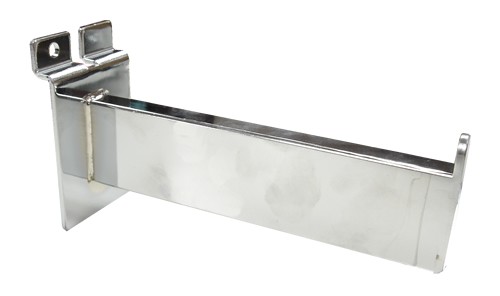 Chrome Slatwall Rectangular Faceout 6"
