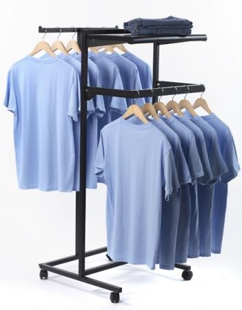 Black Designer Display Rack 58”H x 27”W x 24”L Black Designer Display Rack 58”H x 27”W x 24”L