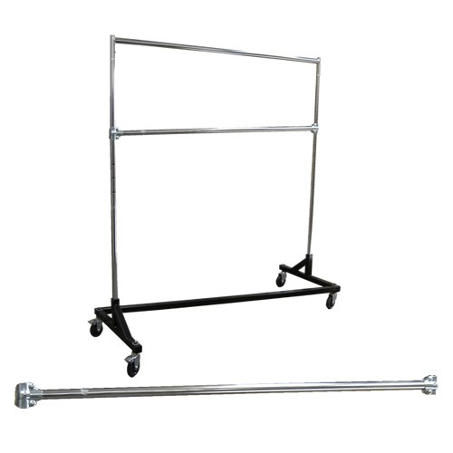 Chrome Add on Hangrail for Z Racks 60"