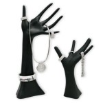 Black Acrylic Jewellery Hands 13" Black Acrylic Jewellery Hands 13"