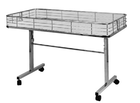 Chrome Dump Bin Table 48"x28"x5 1/2"