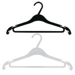 Throwaway Hanger with Bar 16"