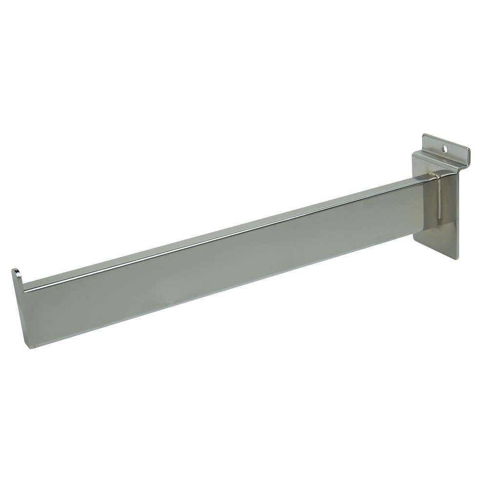 Chrome Slatwall Rectangular Faceout 12"