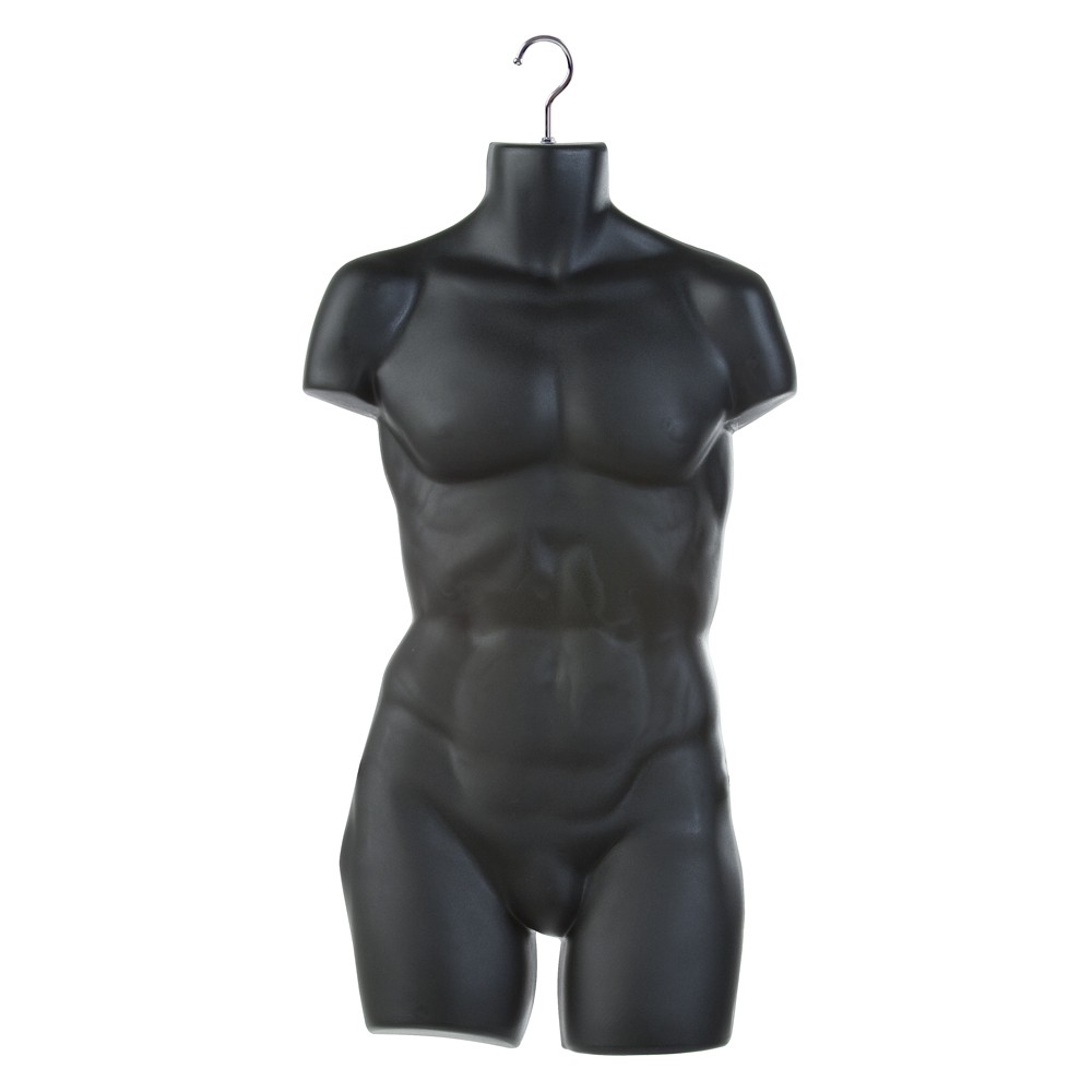 Black Male Half Round Upper Torso Body Form