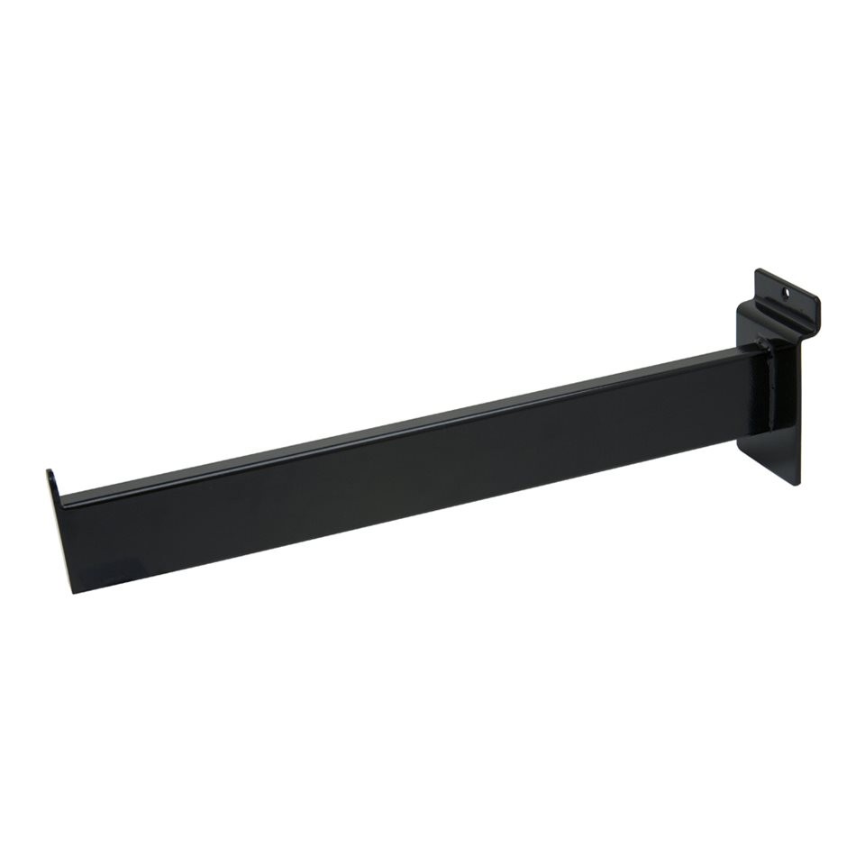 Black Slatwall Rectangular Faceout 12"