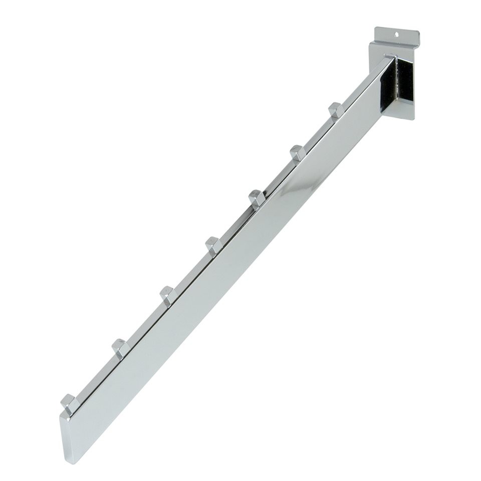 Chrome Slatwall Rectangular 7 Ball Waterfall
