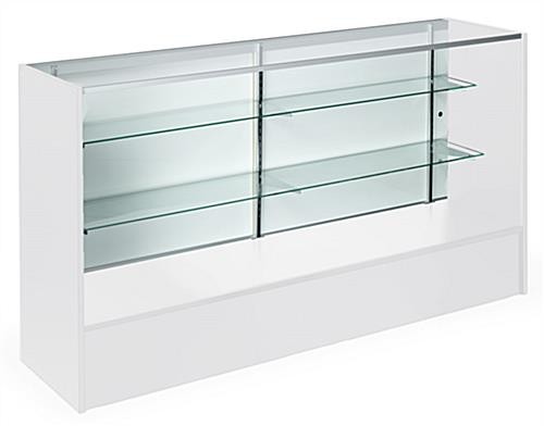 White Full Vision Showcase 70"x18"x38"