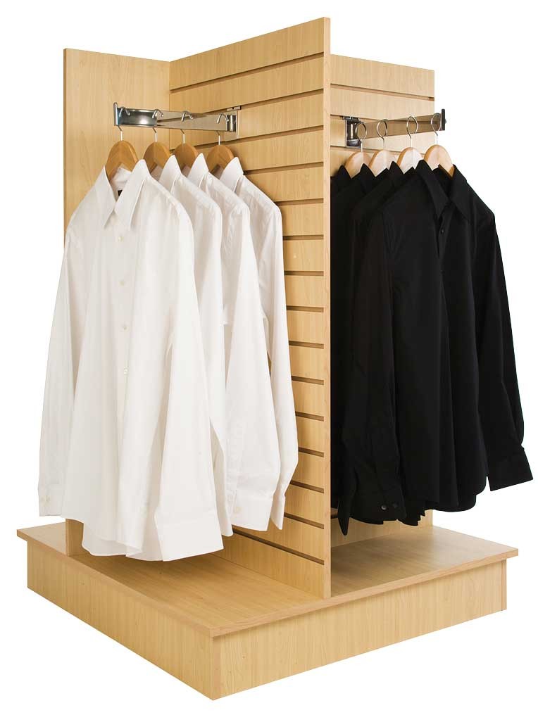 Slatwall 4 Way Display Merchandiser 36"x36"x54"