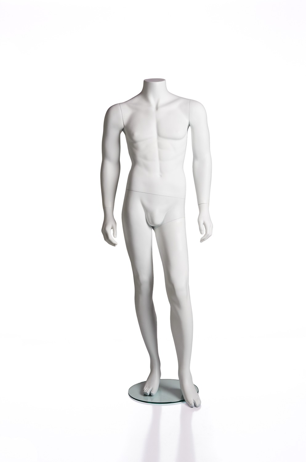 White Full Body Headless Male Mannequin White Full Body Headless Male Mannequin