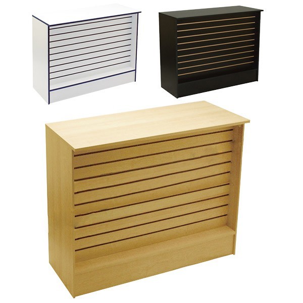 Slatwall Front Cash Wrap Service Counter 48"x20"x38"