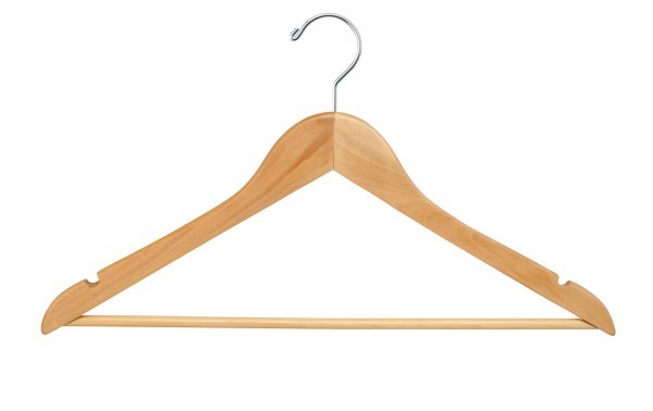 Natural Dress Hanger/Support Bar 17"