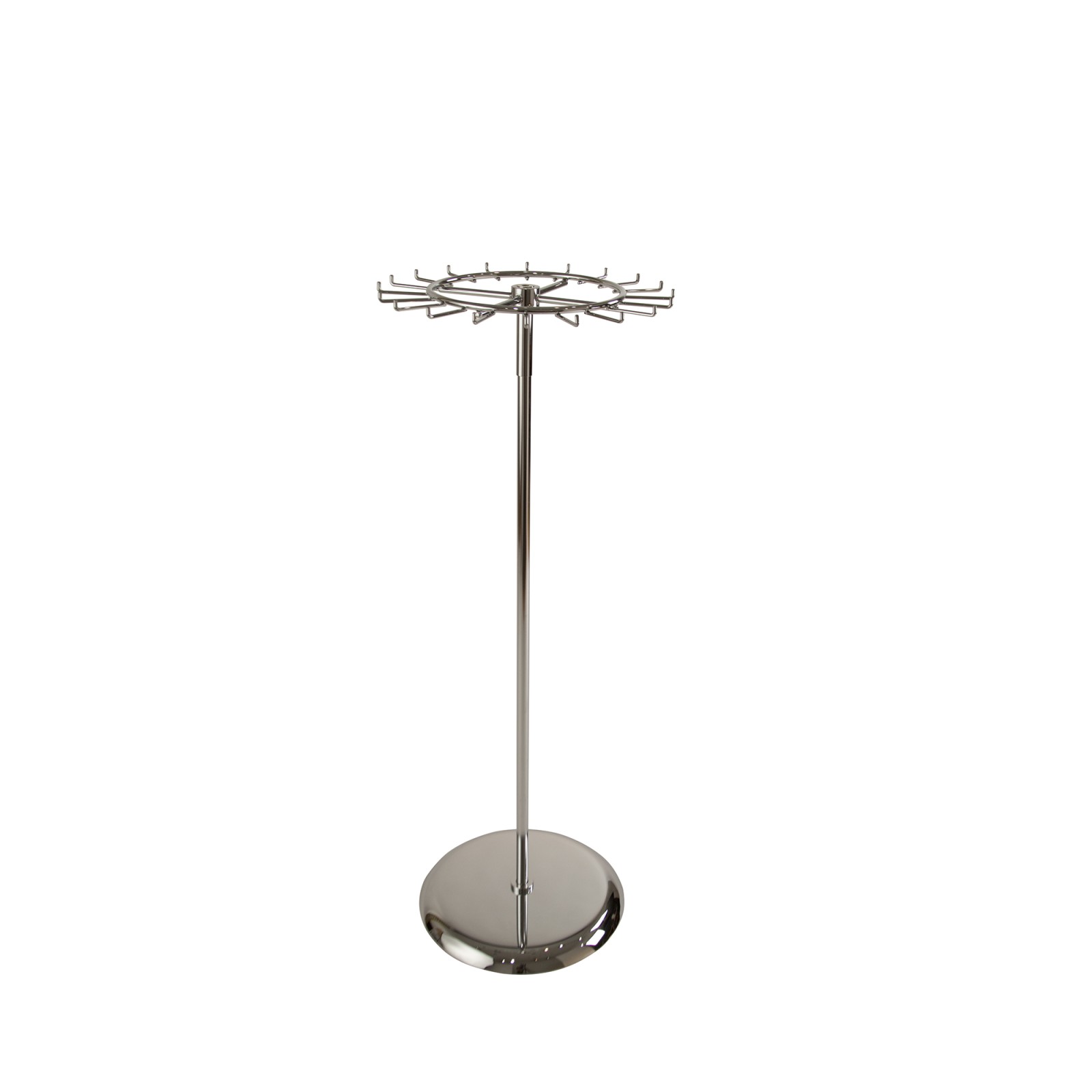 Chrome Revolving Belt Tie Rack Chrome Revolving Belt Tie Rack