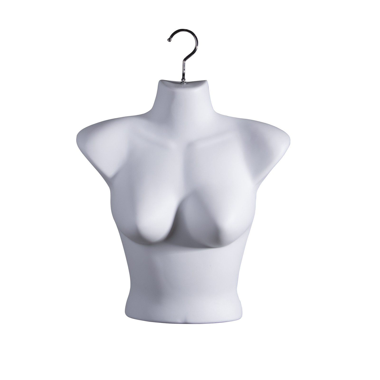 White Female Upper Half Round Body Form White Female Upper Half Round Body Form