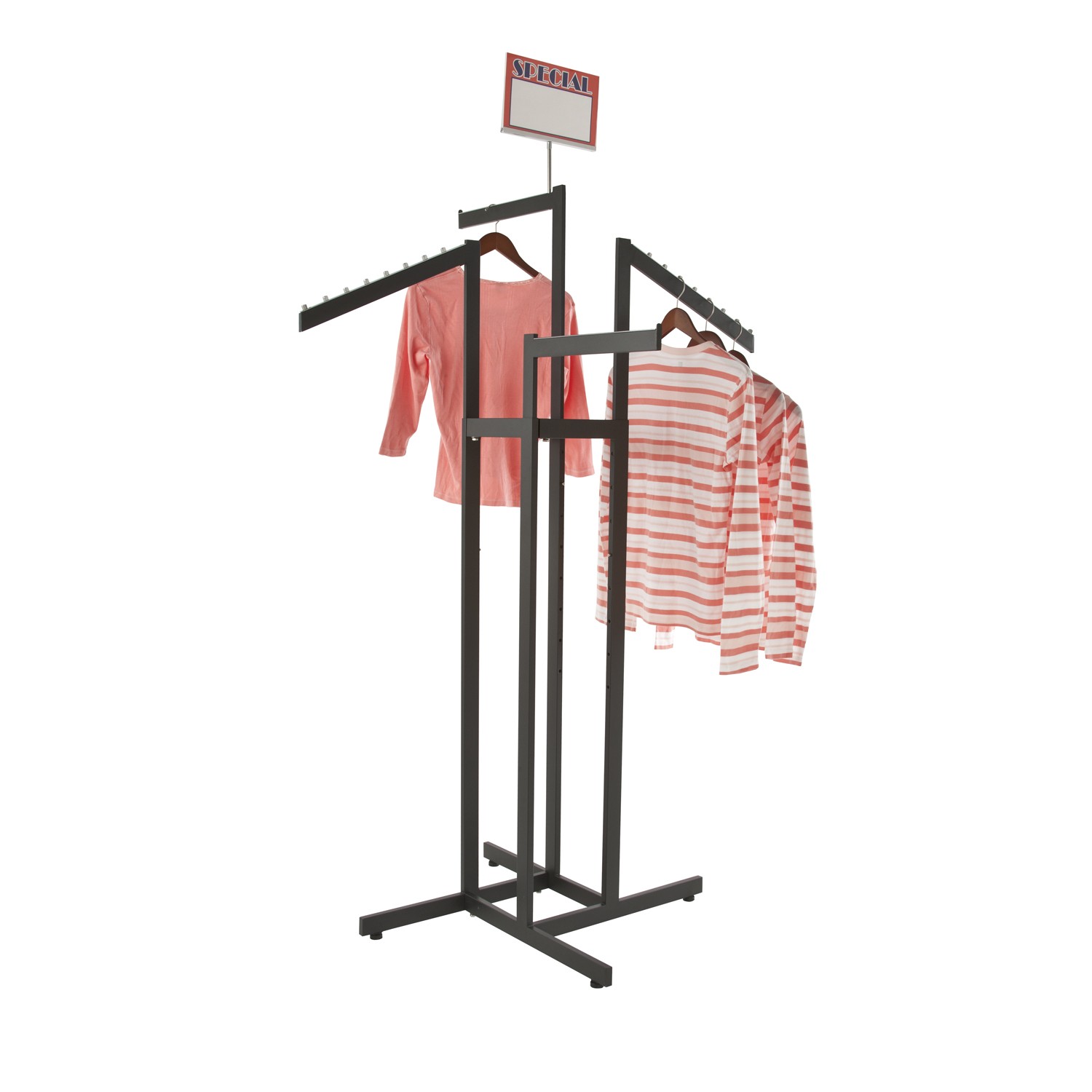 Black 4 Way Garment Rack