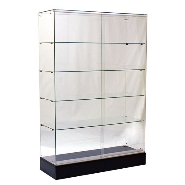 Black Frameless Museum Quality Display Showcase 48"x18"x72" Black Frameless Museum Quality Display Showcase 48"x18"x72"