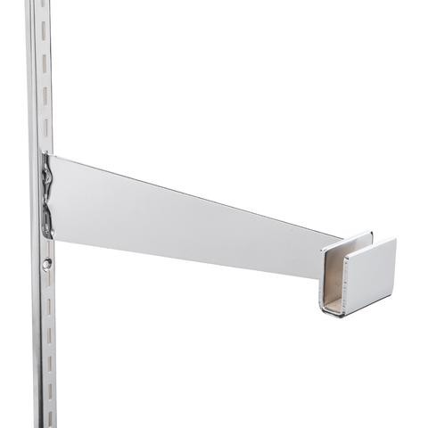 Chrome Flatbar Hangrail Bracket 12" Chrome Flatbar Hangrail Bracket 12"