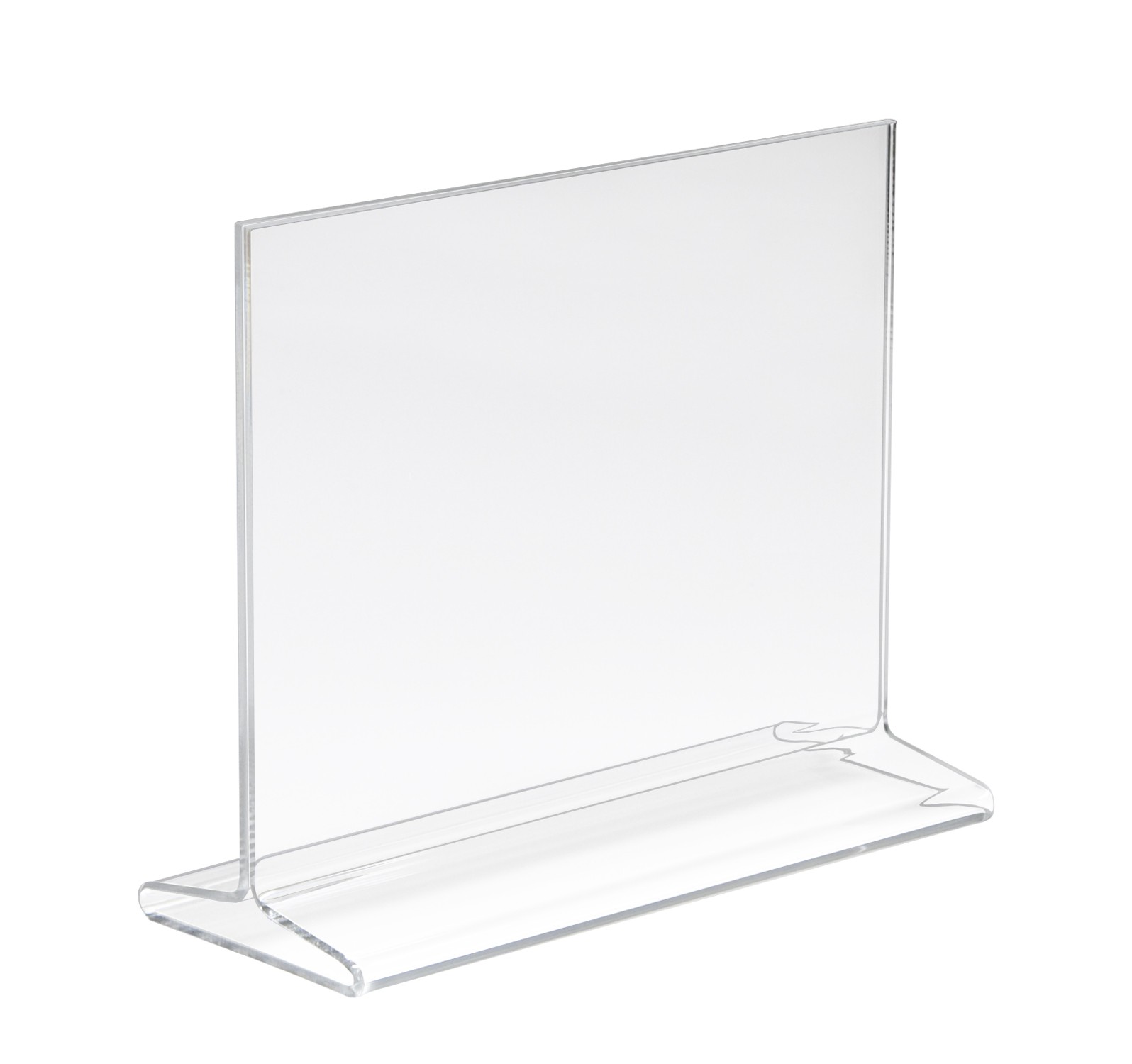Acrylic Countertop Double Sided/Side Loaded Sign Holders 7"w x 5"h Acrylic Countertop Double Sided/Side Loaded Sign Holders 7"w x 5"h
