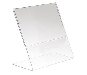 Acrylic Countertop Slantback Sign Holder 8 1/2"x11" Acrylic Countertop Slantback Sign Holder 8 1/2"x11"