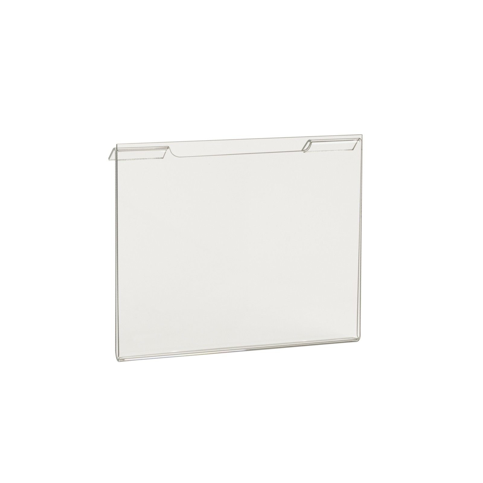 Acrylic Sign Holder for Gridwall or Slatwall 5 1/2"h x11"w