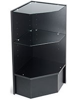 Pentagon Corner Showcases 20"x20"x38"