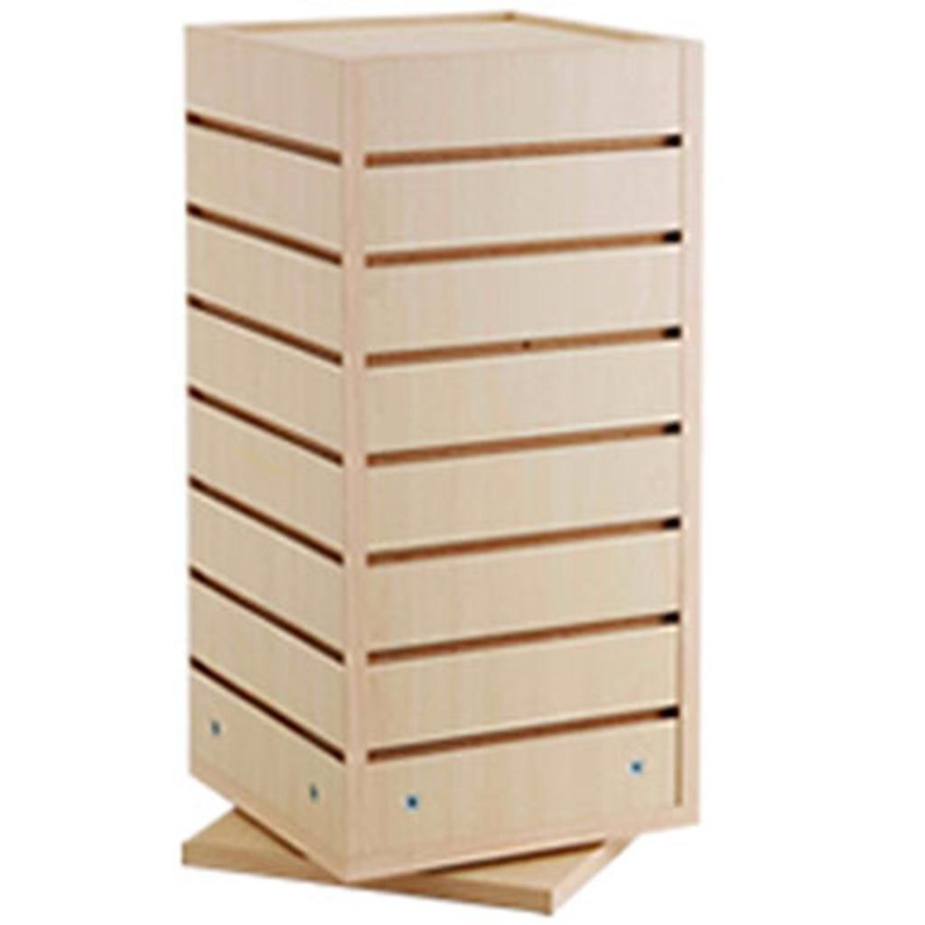 Slatwall Rotating Countertop Display Fixture 12"x12"x25"