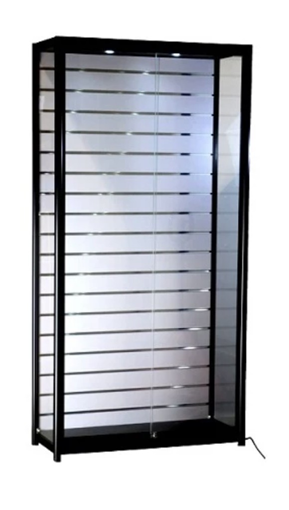 Slatwall Showcase Display/with Storage 39" x 16" x 78"