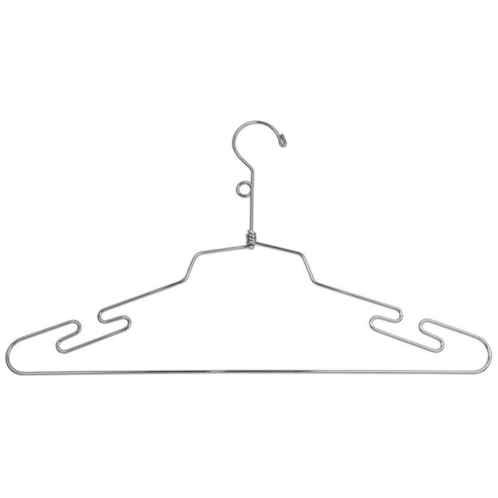 Chrome Wire Lingerie Hanger/Loop Hook 16" - Chrome Wire Lingerie Hanger/Loop Hook 16" -