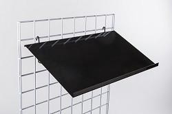 Gridwall Slanted Metal Shelf 12"x24"