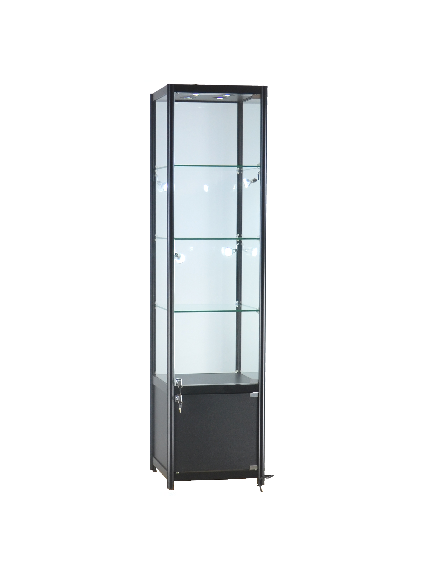 Aluminum Showcase Tower/LED Lighting 20"x20"x 78"