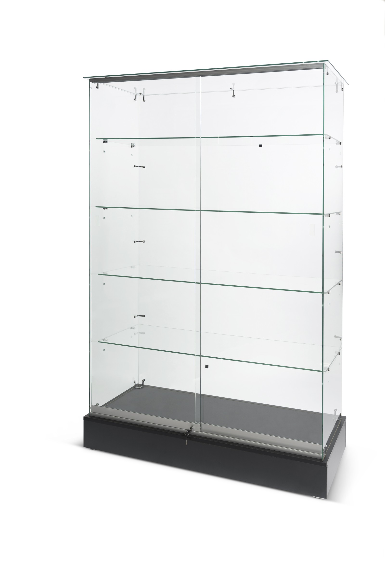 Black Museum Showcase Display Tower 48"x18"x72" Black Museum Showcase Display Tower 48"x18"x72"