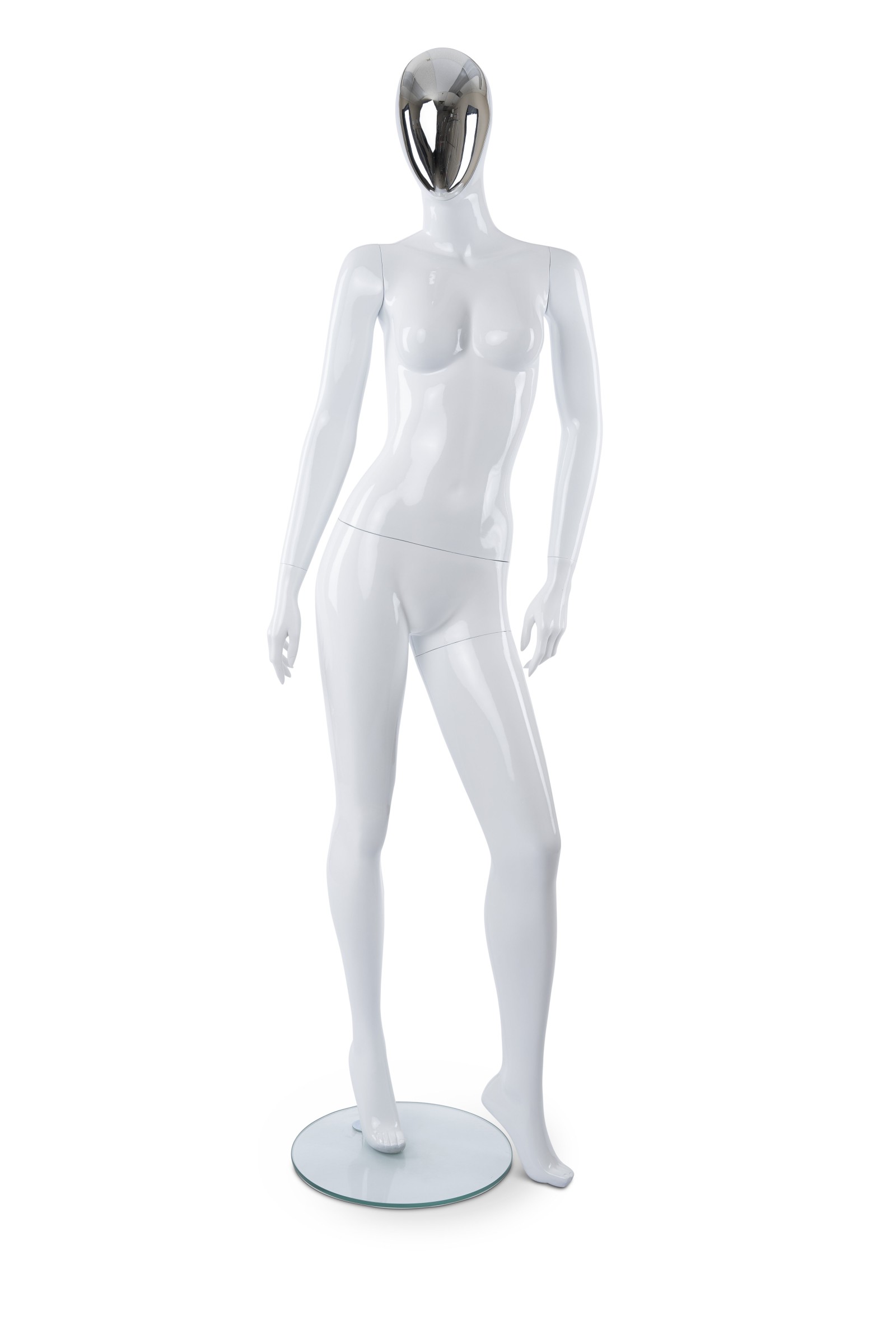 Adult Female Abstract Mannequin/Shiny Face Adult Female Abstract Mannequin/Shiny Face