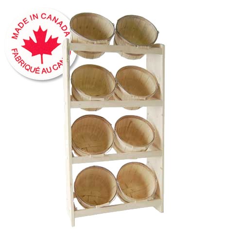 One Peck Apple Basket Displays 51" high x 21-1/2" wide One Peck Apple Basket Displays 51" high x 21-1/2" wide