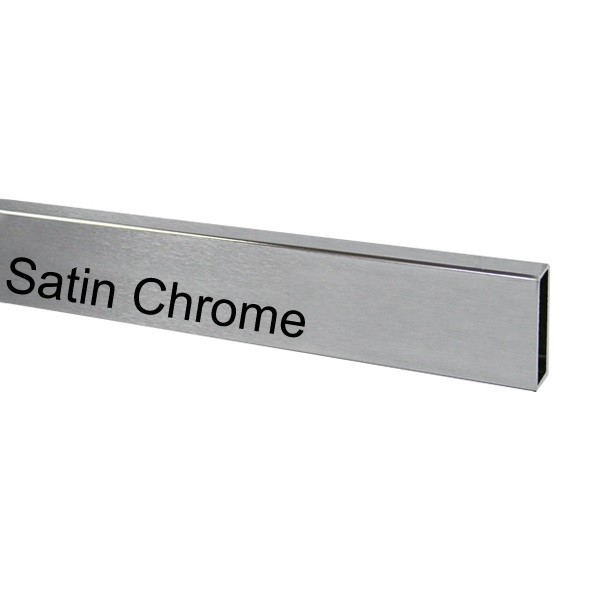 Satin Chrome Rectangular Tube Hangrails