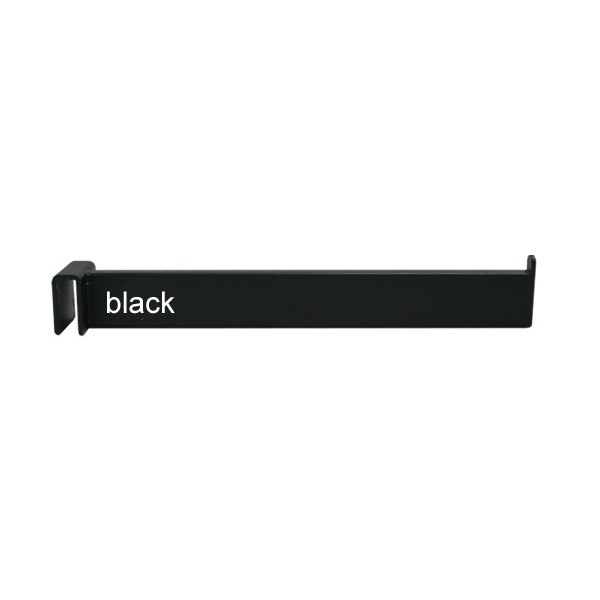 Black U Bar Saddle Mount Faceout 12"
