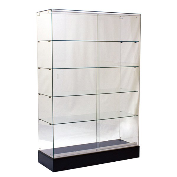 Black Frameless Museum Quality Display Showcase 48"x18"x72" Black Frameless Museum Quality Display Showcase 48"x18"x72"