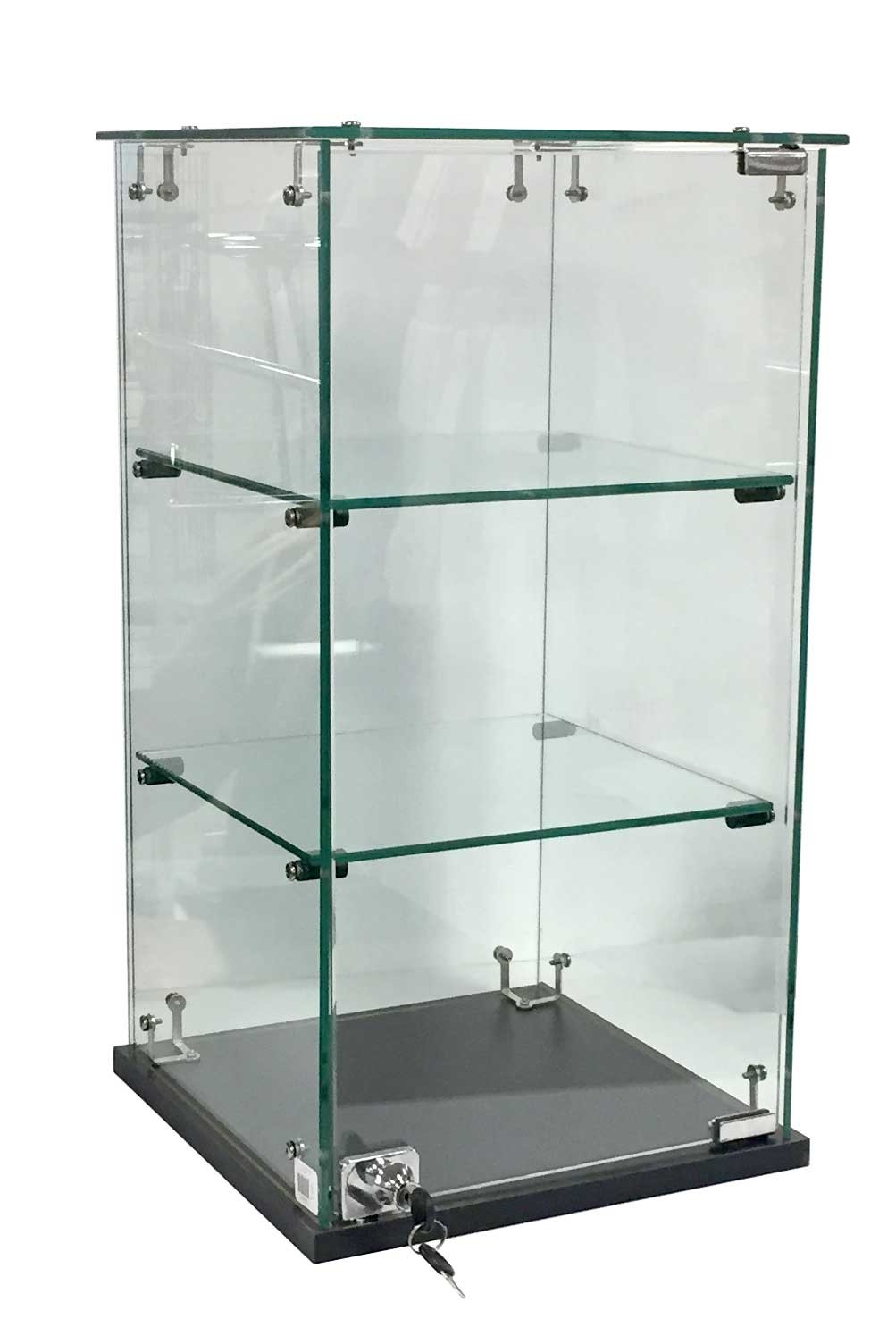 Frameless Countertop Showcase/with Lock 13"x13"x 24" Frameless Countertop Showcase/with Lock 13"x13"x 24"
