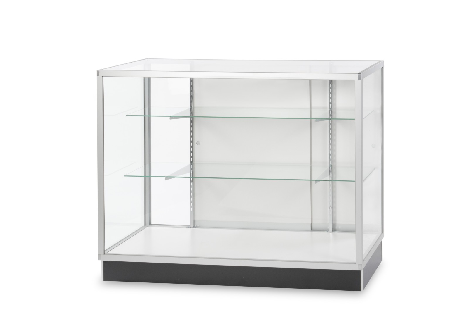 Square Edge Extra Vision Aluminum Showcases 48"x20"x38" Square Edge Extra Vision Aluminum Showcases 48"x20"x38"