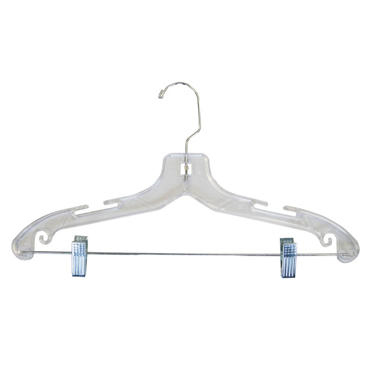 Clear Plastic Woman's Suit Hanger 17" Clear Plastic Woman's Suit Hanger 17"
