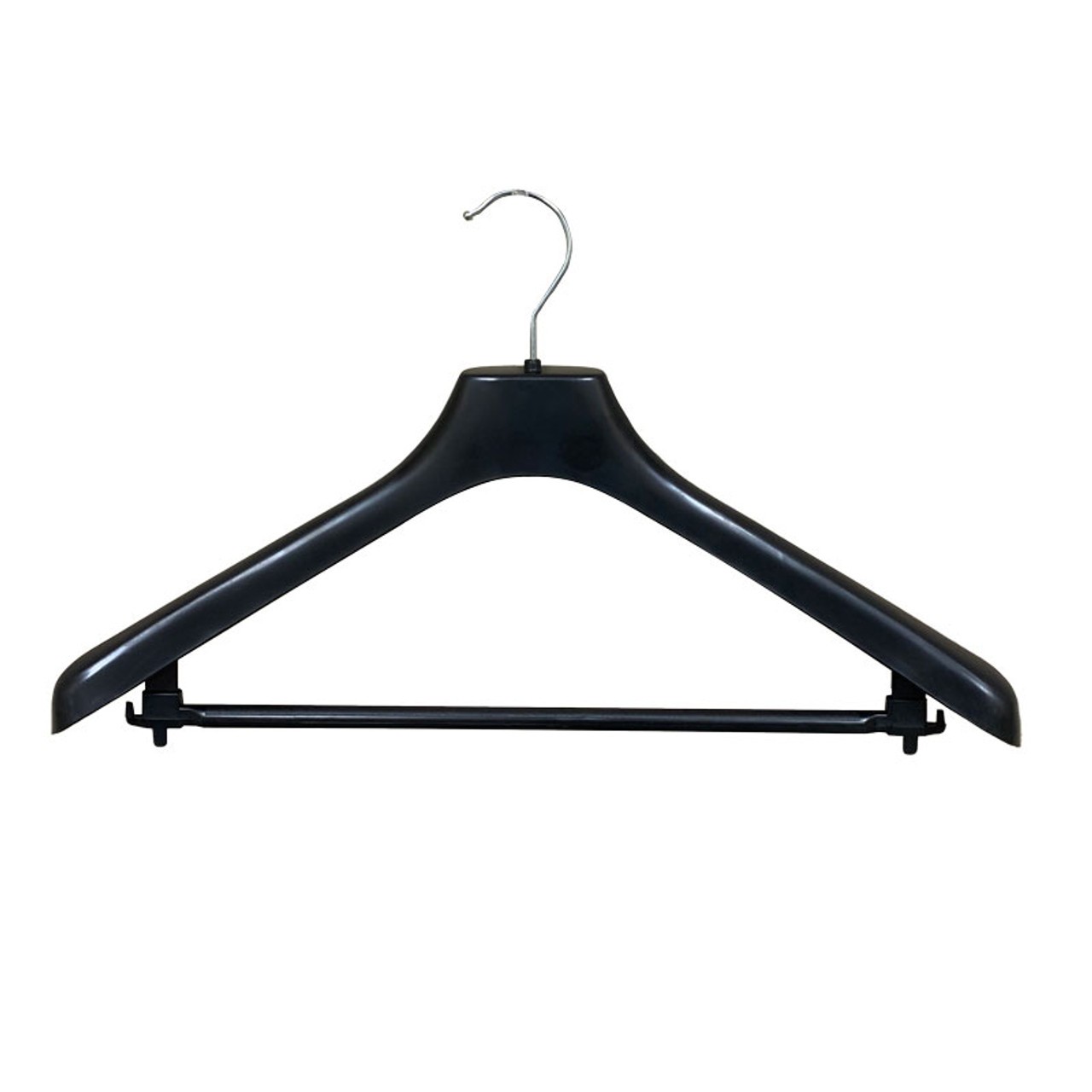 Black Plastic Men's Suit Hanger 18" Black Plastic Men's Suit Hanger 18"