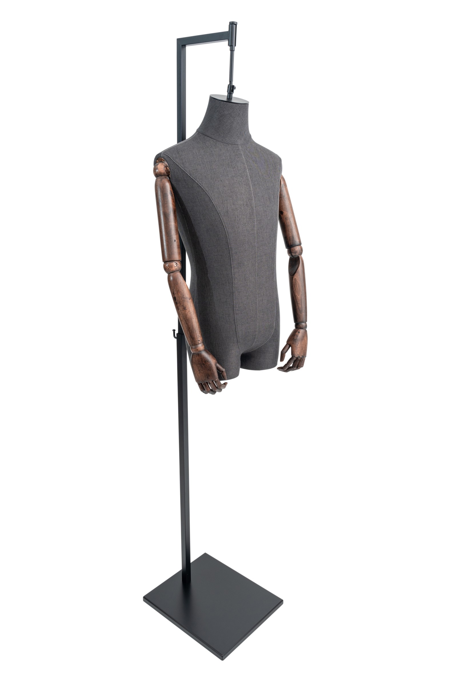 Adult Hanging Male Torso With Wooden Articulated Arms