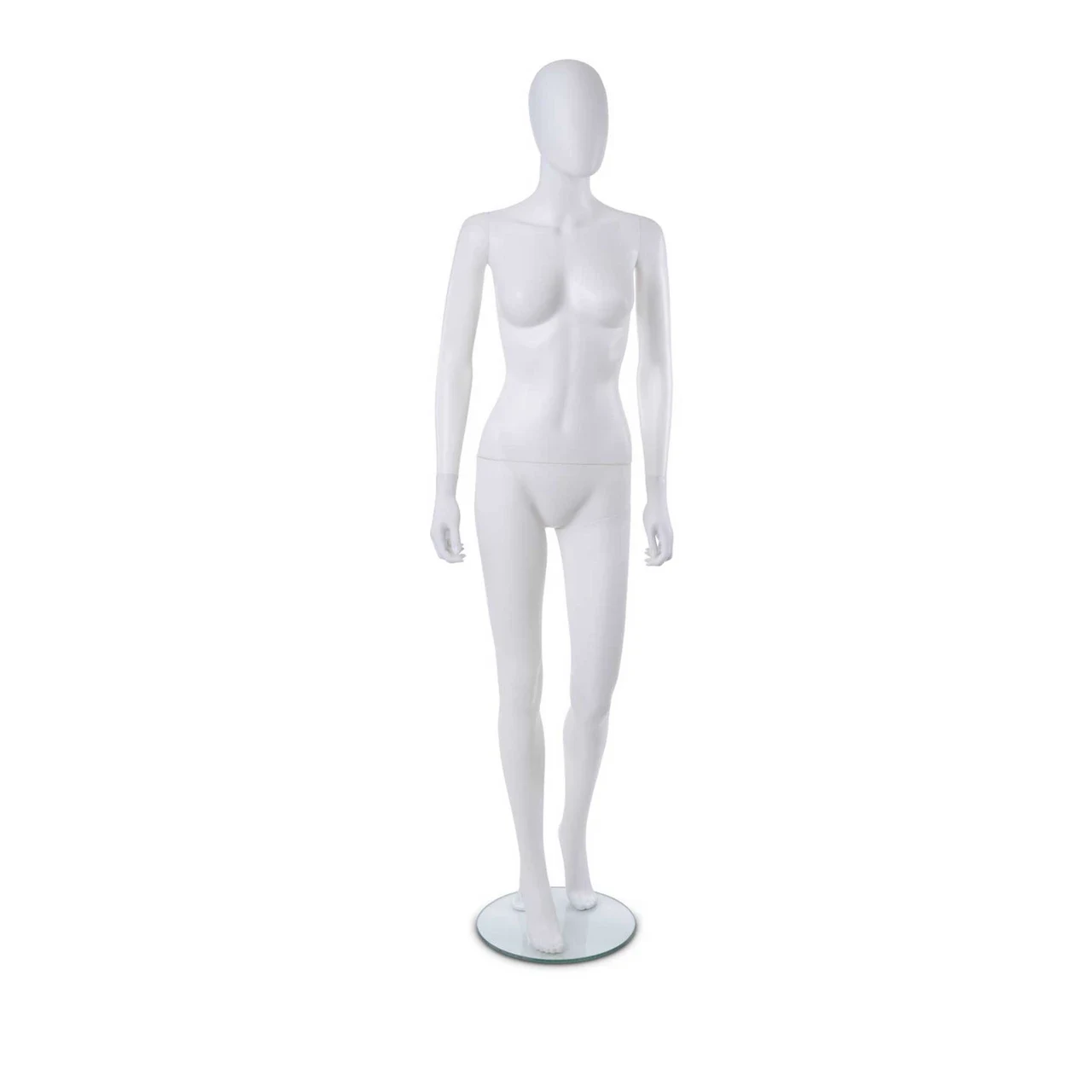 Matte White Kate Female Mannequin Walk Pose