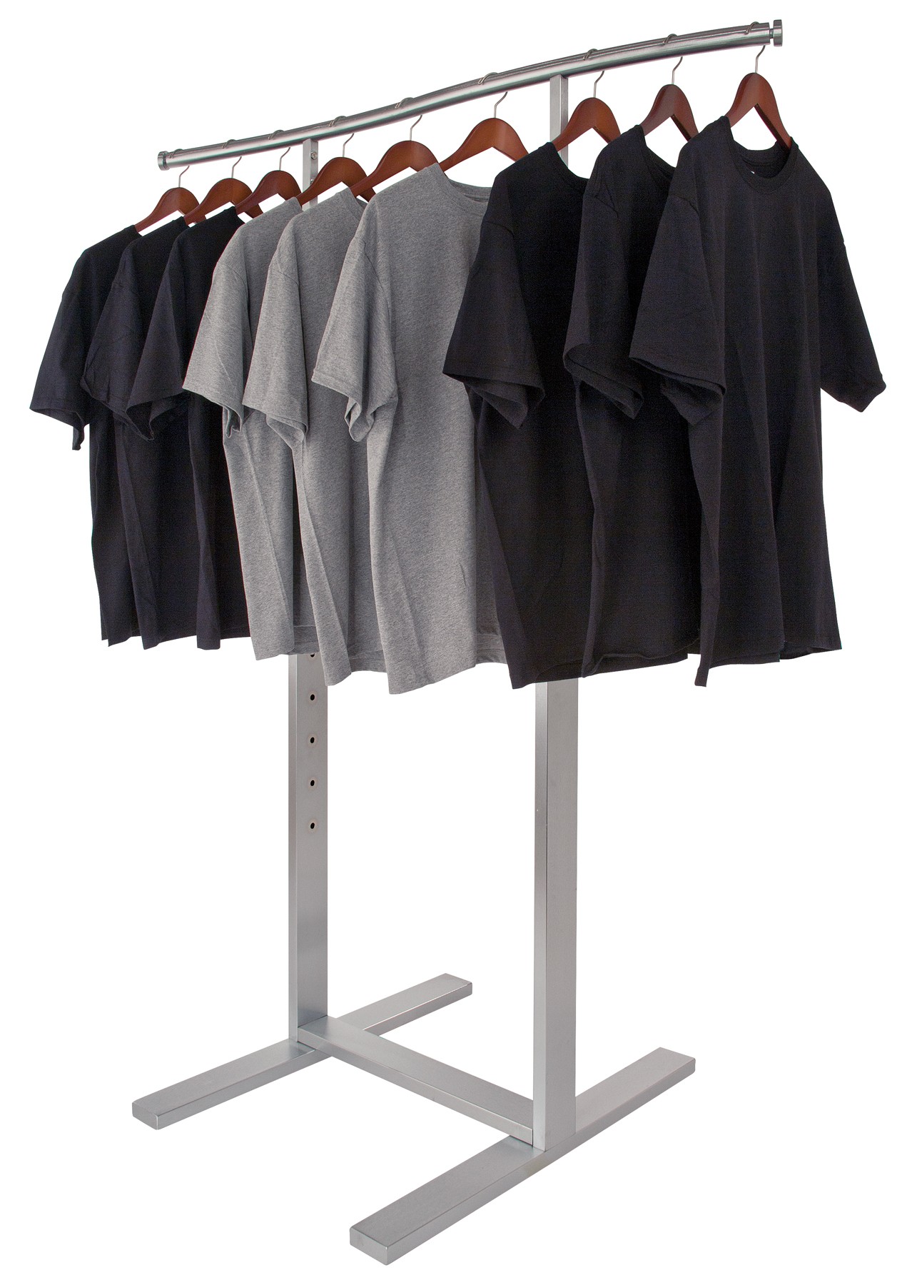 Bar Bauhaus Curved Single Bar Clothing Rack Bahaus Designer Garment