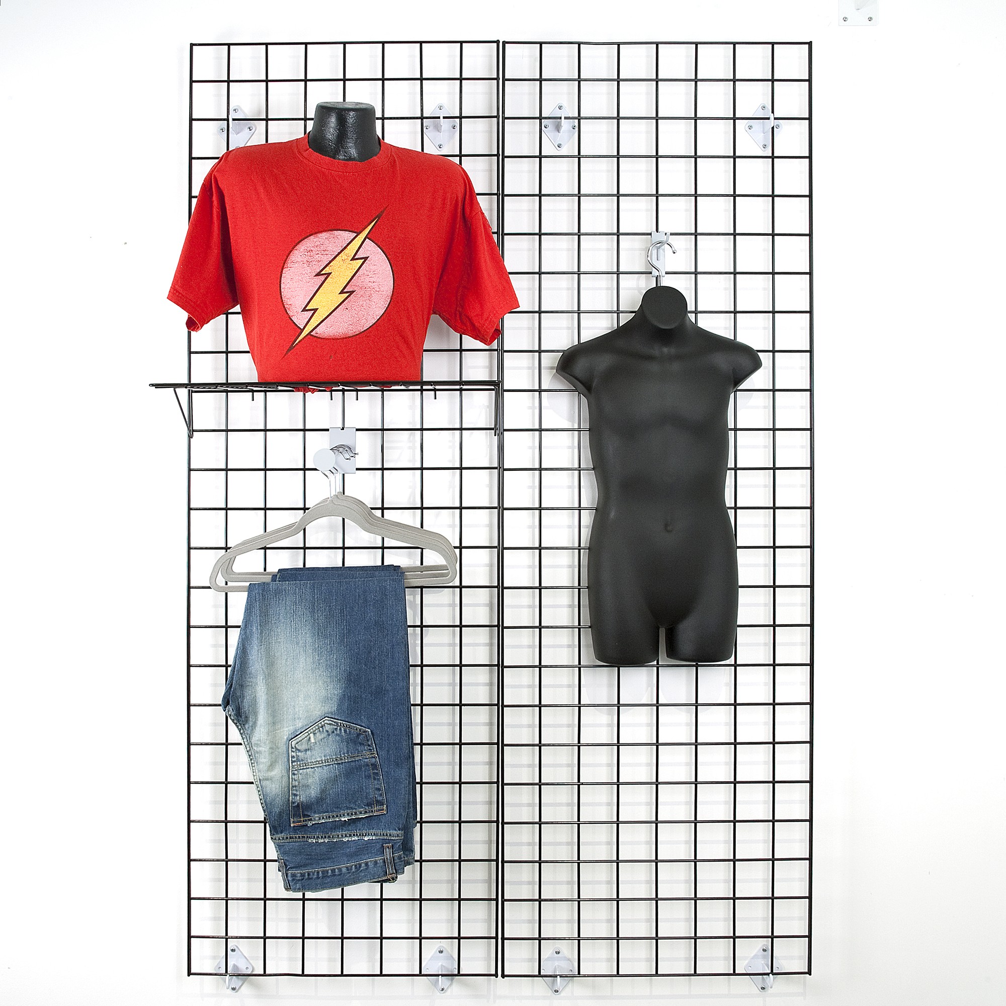 Black Gridwall PanelsChrome Gridwall Display Panels Gridwall Display