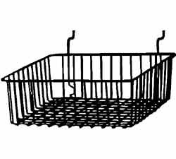Gridwall/Slatwall/Slatgrid Wire Basket 12"x4"x12" Gridwall/Slatwall/Slatgrid Wire Basket 12"x4"x12"
