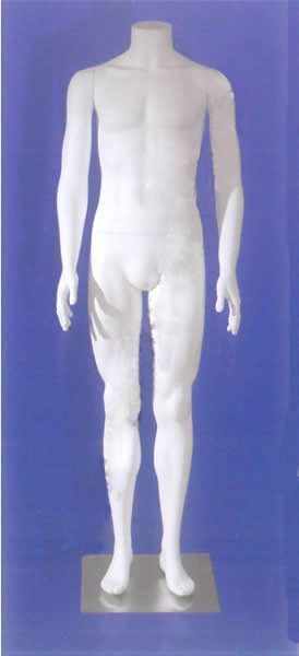 Male Headless Full Body Mannequin/Arms at Sides Male Headless Full Body Mannequin/Arms at Sides